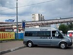 Бесплатный автобус Genser в пункт аренды автомобилей АрендаАвто-рюп на ул.Добролюбова
